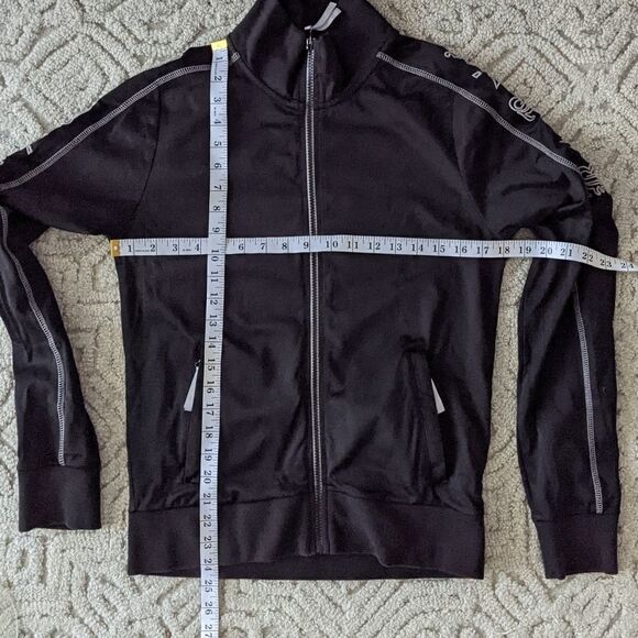 BETTER BODIES black zipped shirt pull sweatshirt size Large @W - Picture 11 of 11